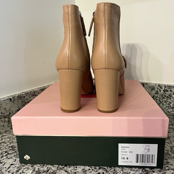 Tan leather Kate Spade Booties - Picture 4 of 4